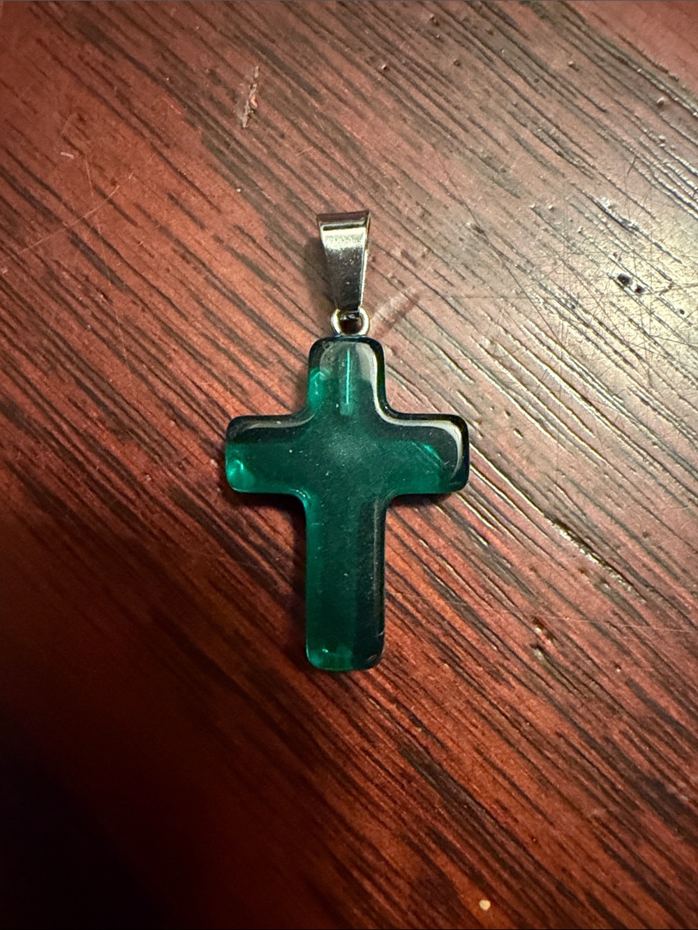 ✴️New✴️Dark Green Cross Pendant Necklace